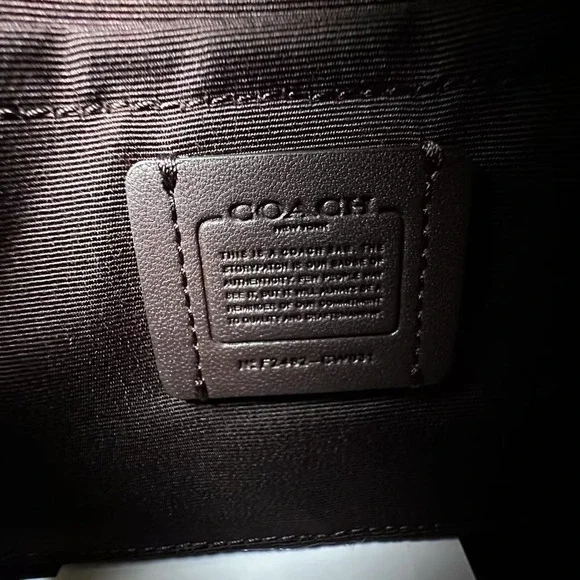 Coach City Mini Tote Bag Crossbody In Leather/Silver/Black CW031 NWT - Picture 7 of 8